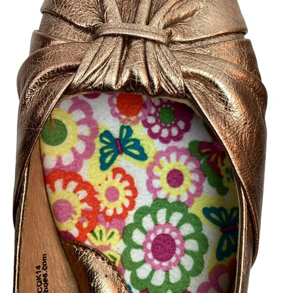 Born Handcrafted Womens 8M Copper Leather Flats - Picture 13 of 13